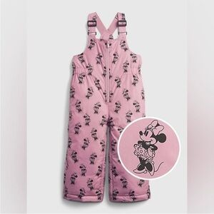 Baby Gap Toddler Girl's Walt Disney Minnie Mouse Bib Snow Pants Winter size 5